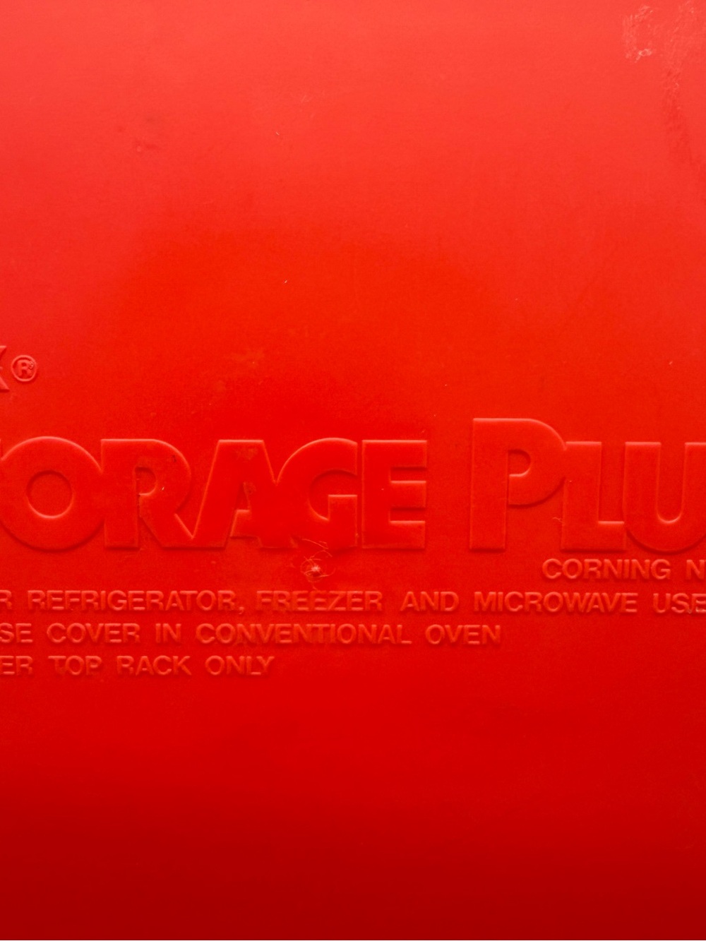Pyrex 7212-PC Corning Rectangular Storage Plus Lid ONLY Red - Picture 4 of 4